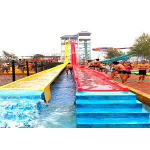 Commercial Young Adult High Speed Water Slide Racing With Mat