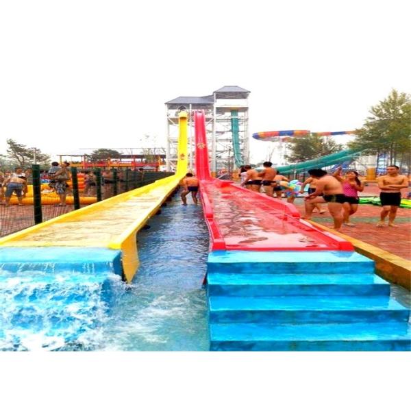 Quality Commercial Young Adult High Speed Water Slide Racing With Mat wholesale