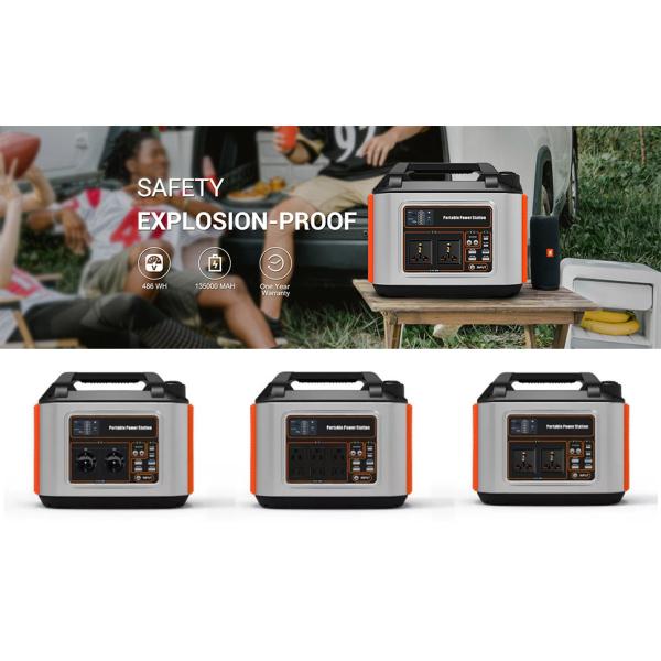 Outdoor Camping Hiking Portable Power Stations 486wh 500W Portable Battery Backup