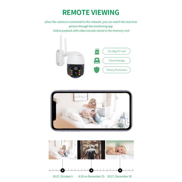 CCTV Two Way Audio Surveillance Security Solar PTZ Camera IP WiFi 4G 1080P H265