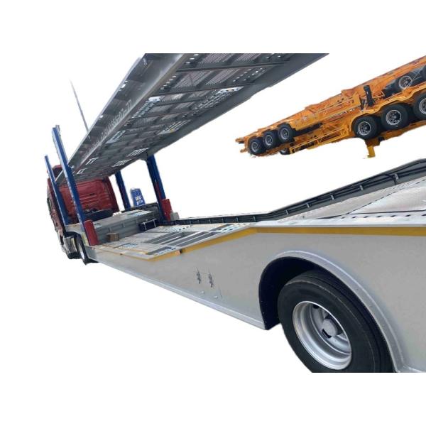 CIMC Factory Direct Quality Stainless Steel 2 Axle 8-9 Load Car Transport Semi