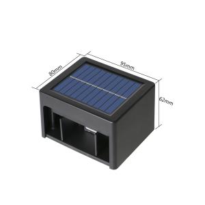 Powered IP65 Waterproof Solar Wall Light Lamp Pathway Decking Street For
