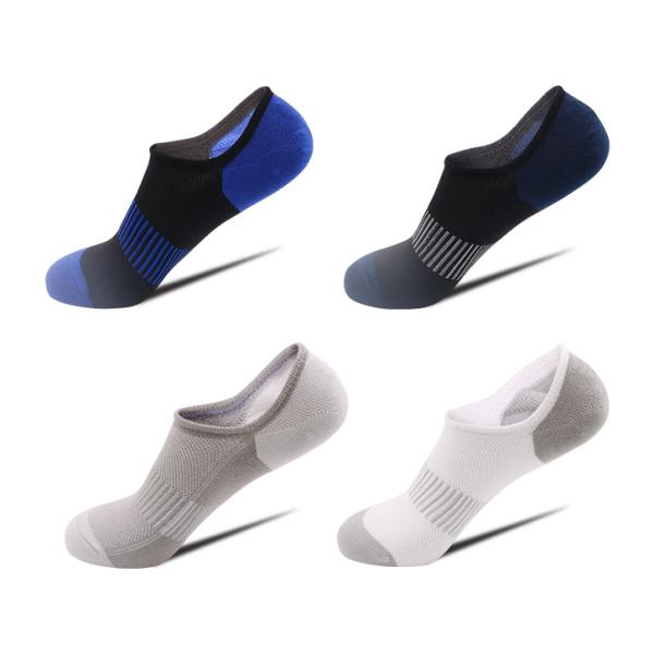 Customized Cotton Men'S Ankle Length Socks Summer Breathable Boat Invisible Socks
