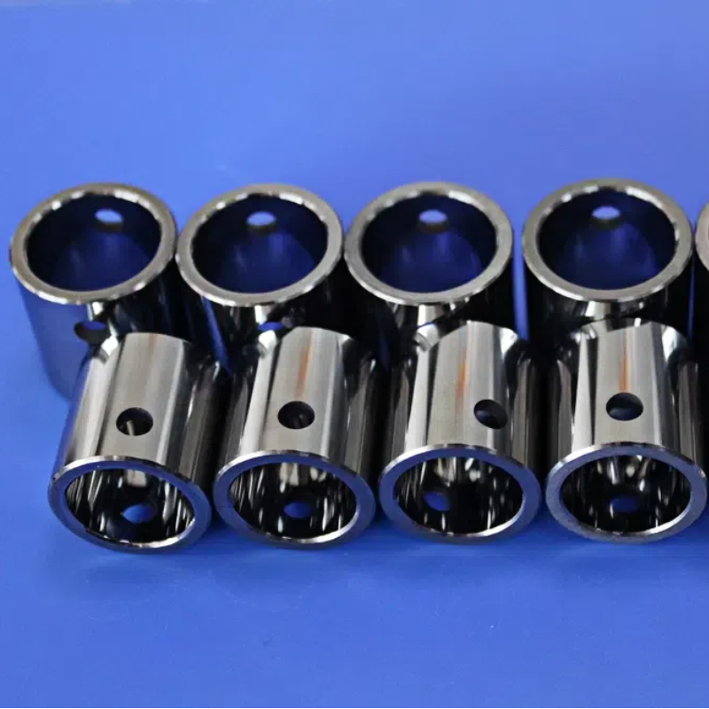 Non-Magnetic WC-Ni Alloy Tungsten Carbide Sleeve with Precision Holes for MRI &