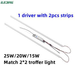 120-277V / 120-347V LED Troffer Retrofit 3CCT 3Power Selectable Magnetic Linear