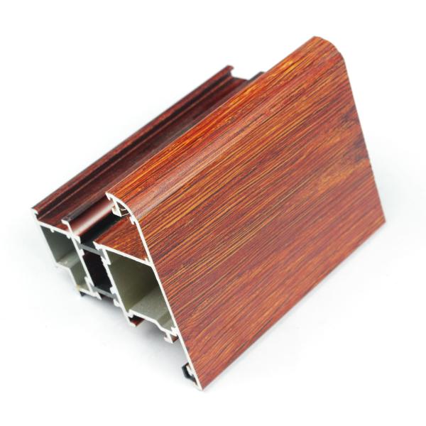 Quality Thermal Break Bridge Wood Grain Aluminium Door And Window Frames wholesale