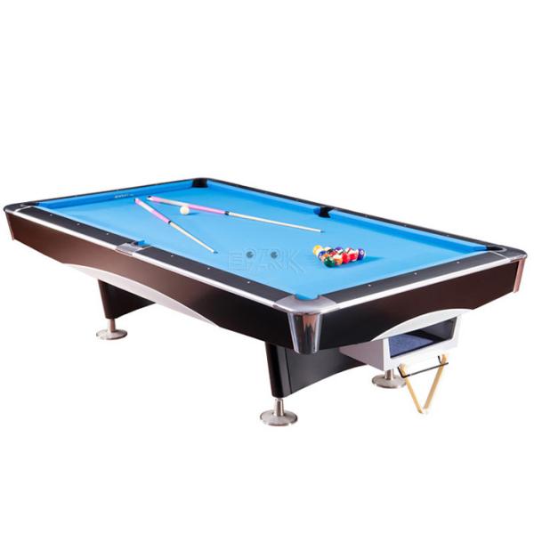 American Style 9 Foot Black Billiard Table For Shopping Mall