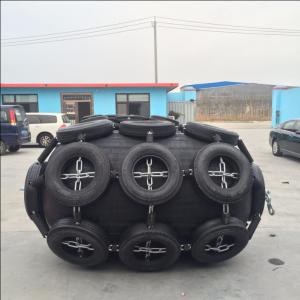 50Kpa Pneumatic Rubber Fender With Tire Sheath Type Ship Berthing And Mooring