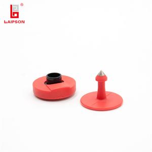 USDA Integra MINI Swine Ear Tags , RFID Electronic Tag With Buttons Yellow 30mm