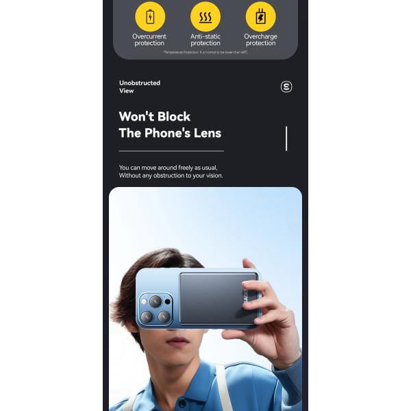 ESSAGER KR-W002 Series Mini Wireless Power Banks Ultra Thin 5000mah