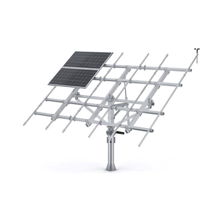 6Kw Automatic Solar Tracking System 12 Panels Dual Axis Tracker