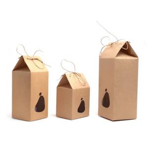 Custom Made Stand Up Kraft Cardboard Boxes For Retail Store 10*10*15cm Size