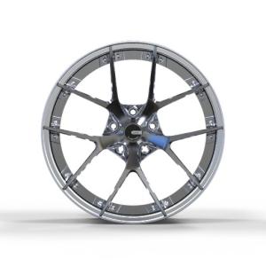 China ET20 22 Inch 3 Piece Wheels Step Lip Deep Concave Wheels 5x112 on sale