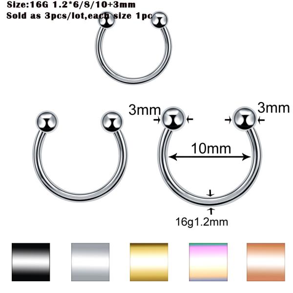 Steel Ear Piercings Helix Piercings Eyebrow Piercings Lip Labret Rings Earring Tragus Barbell Piercings Body Jewelry