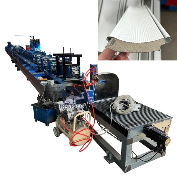 Quality PU foam shutter door roll forming machine for Morocco rolling shutter machine wholesale