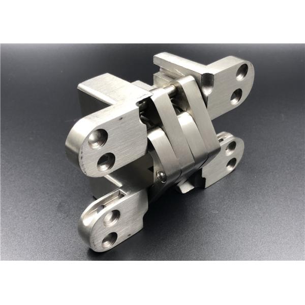 Quality Satin Stainless Steel Hidden Door Hinges With Wide Stronger Connecting Arms wholesale
