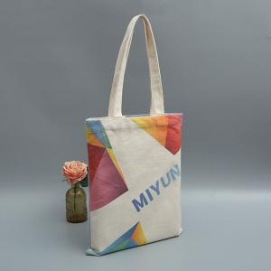 Foldable Recycled Canvas Tote Bags Promotional Design Printed