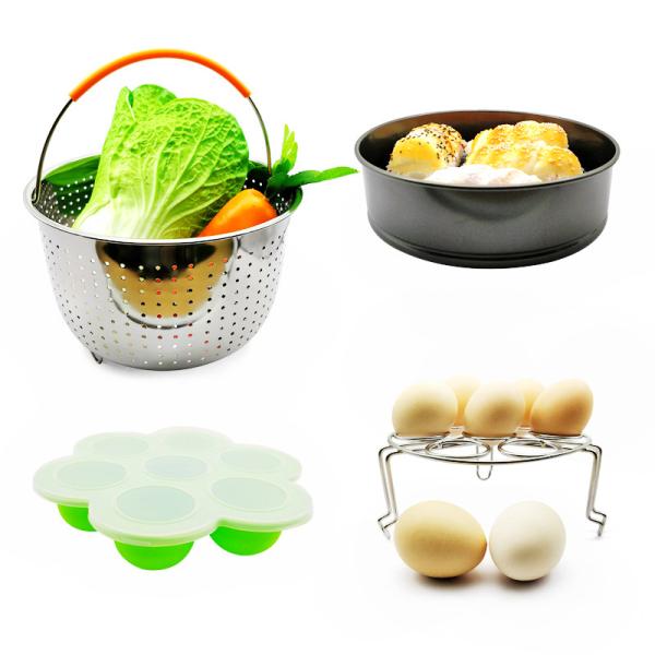 Quality Amzon Hot Sell 10 pcs Silicone Various Combination Kitchen Pot Accessories Set Inculde Non-Stick Cake Pan, Egg Bites Molds, etc wholesale