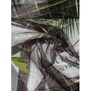 145CM Digital Checker Tulle Foil Printed Fabric Child Cloth Lace