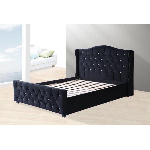 Quality Gas Lift Storage Overall Assembly Queen Size Platform Bed Frame Modern Design wholesale