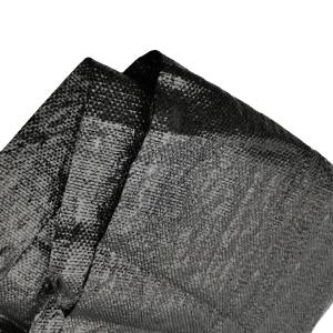 Customized Length 130GSM 170GSM Black PP Woven Fabric Geotextile with CE