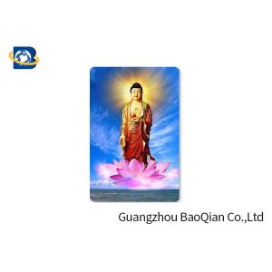 Buddha Religion Premium 3D Lenticular Card PET / PP Motion Effect Printing