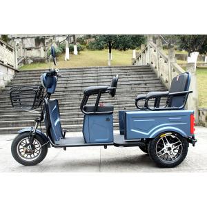 China Blue color 60v32Ah battery 2 person capacity three wheel electric scooter with seat on sale