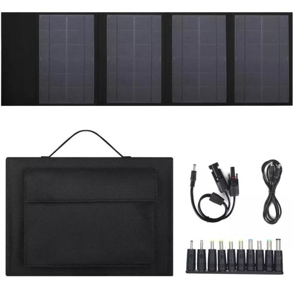 6.06A Multiple Ports Slim Line Solar Panel Overlapping Camping Folding Solar