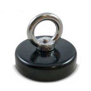 China UPN04-75 350lbs Neodymium Fishing Magnet with Eyebolt and /-0.1mm Tolerance Hook Type on sale