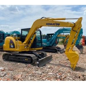 Komatsu PC70 Excavator with Original Hydraulic Cylinder and 7000 KG Machine