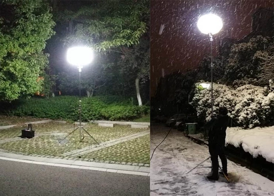 360 Degree SUN 480W LED Balloon Light For Night Construction Glare Free Work Zone Lighting