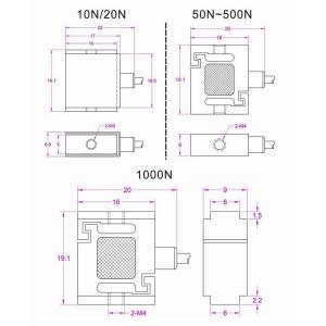 50N Pull Force Sensor 100N Pull Load Cell 200N Pull Force Transducer