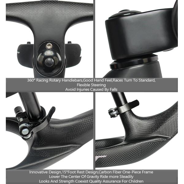 EPS Technology Full Carbon Fiber Push Balance Bike For Kids 2-6 years old