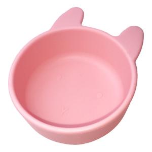 Kitten Shape Silicone Feeding Bowl Customized Feeding Infant Suction Bowls