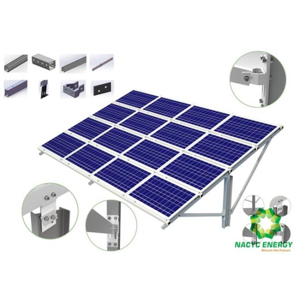 Quick Installation Solar Ground Mount System Excellent Anti - Corrosion
