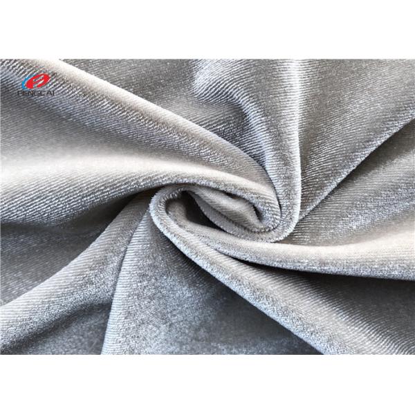 75D + 40D Plush Velvet Ks Royal Blue Printed Spandex Fabric Stretch Velvet Material