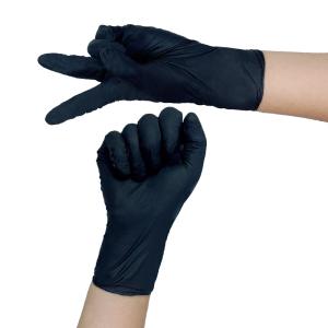 No allergies Class I Sterile Nitrile Surgical Gloves / Black Nitrile Gloves Xl