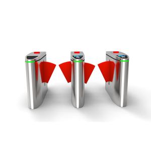 Contactless Solution Pedestrian Flap Barrier BLDC Motor 270mm Length