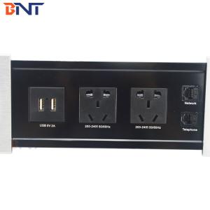 BNT Office Wireless Charger Hidden Manual Slip Open Cover Tabletop Socket with