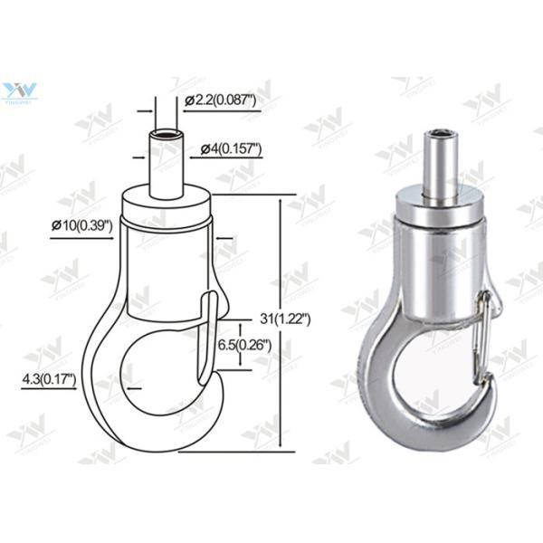 Self Gripping Hook / Adjustable Cable Grippers With Hook Customize Finishing