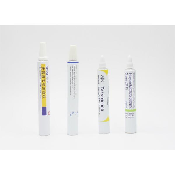 Quality Diameter 13.5 / 16MM Empty Aluminium Paint Tubes With Long Nozzle Sanitary Lock Ring wholesale