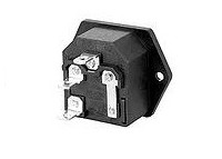 UL CUL VDE Approved C14 AC Inlet IEC 60320 Electrical Sockets 250V 15A With 10A