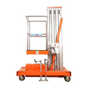 Aluminum Alloy Telescoping Vertical Mast Lift Platform Lightweight Lifting