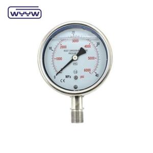 Dial Tire Hydraulic Manometer Pressure Gauge With Brass Internals And Stainless