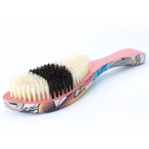 Soft Boar Bristle 360 Curved Wave Hair Brush for Customized Patterns and Smooth