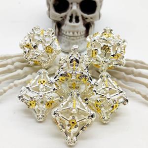 Hollow Skull Multi Face Metal Dice Set Dungeon And Dragon RPG#DND