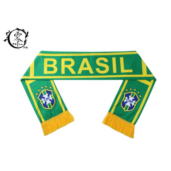 Quality FIFA Soccer Club Custom Printed Scarves Polyester Fleece World Cup Event Celeration wholesale