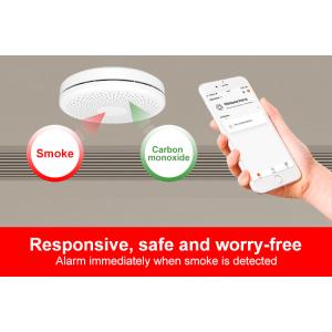 TUYA WiFi 2 In 1 Smoke And Carbon Monoxide Detector Alarm With Alkaline Zinc