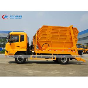 10 Ton 4x2 Pull Arm Skip Loader Garbage Truck With Cummins Engine