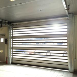 PLC Control Fast Action High Speed Spiral Door Metallic Aluminum Alloy